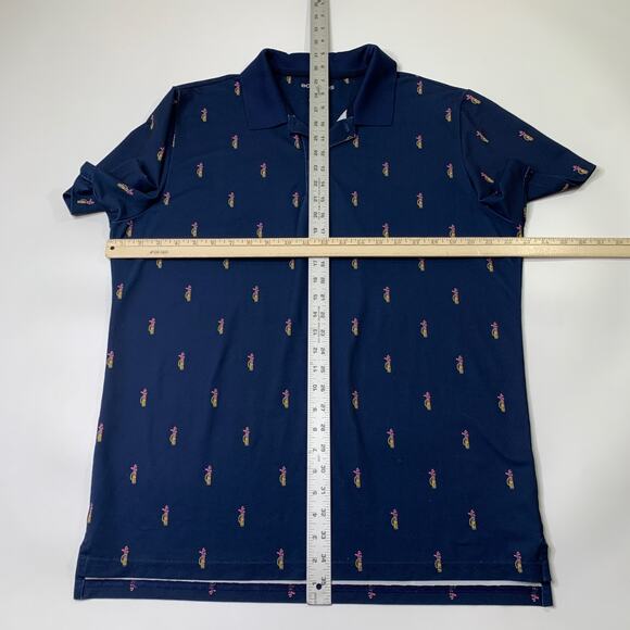 Bonobos Shirt Mens L Large Navy Blue SLIM Fit Stretch Performance Active Golf - Picture 5 of 11